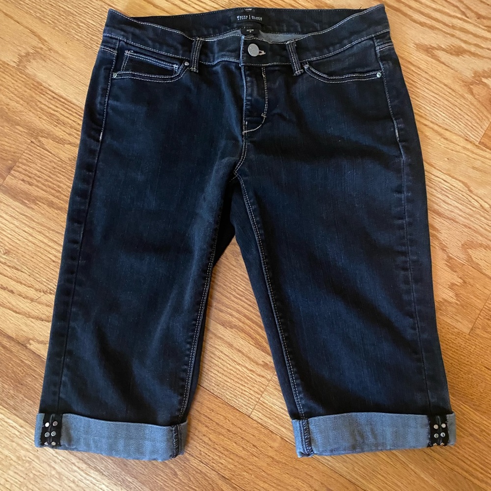 White House Black market denim long shirts